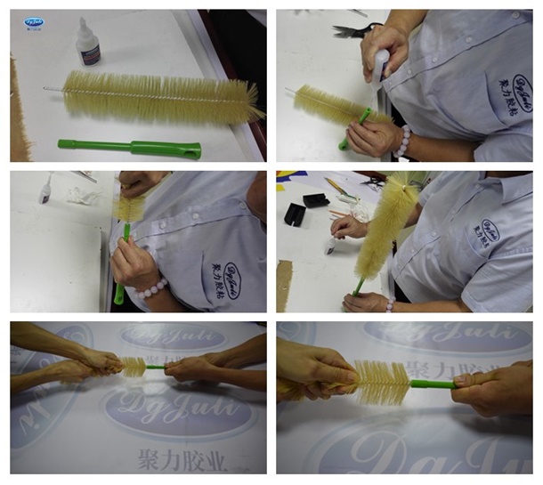 橡膠金屬膠水粘掃塵毛刷的涂膠過(guò)程